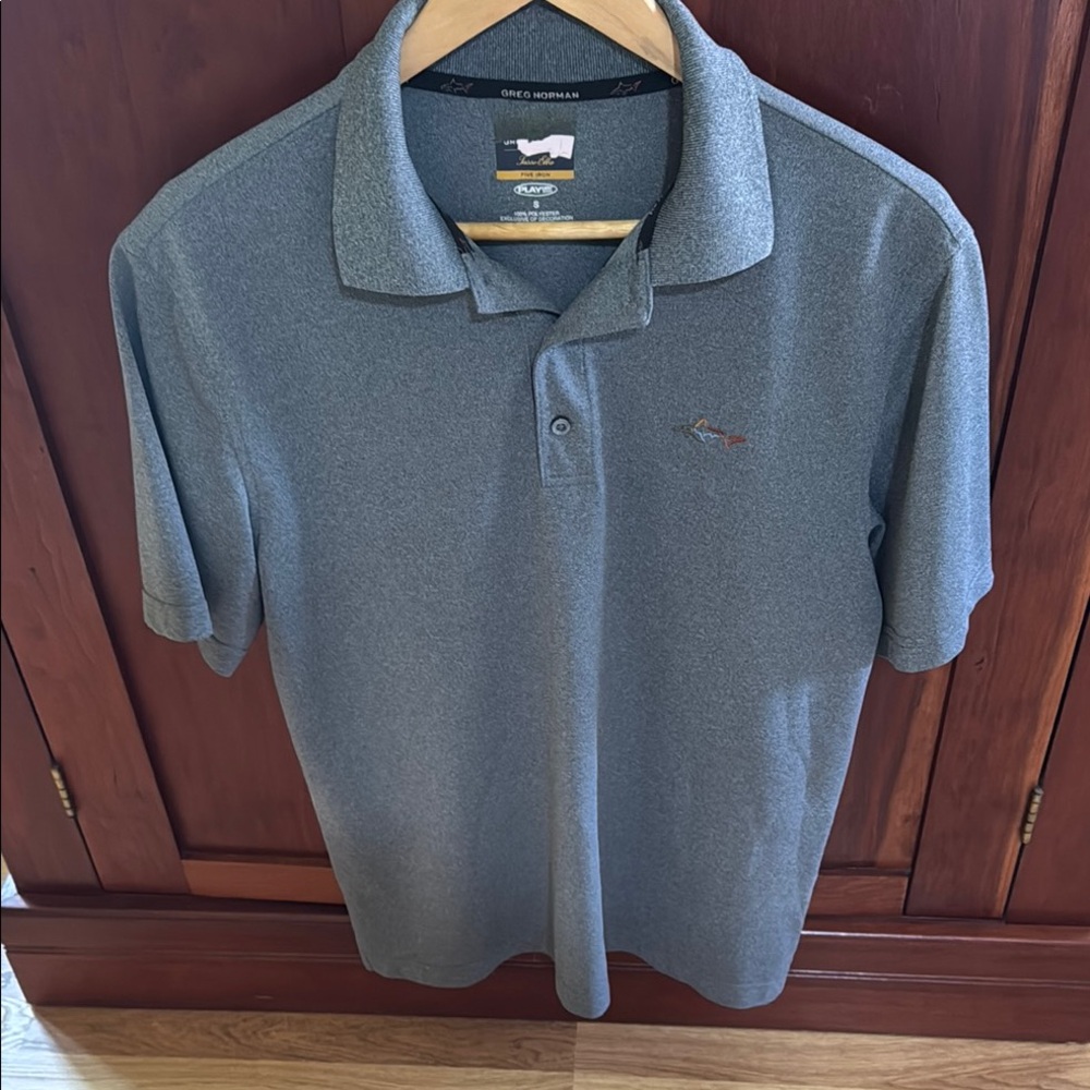 Attack Life by Greg Norman Steel Gray Polo Shirt